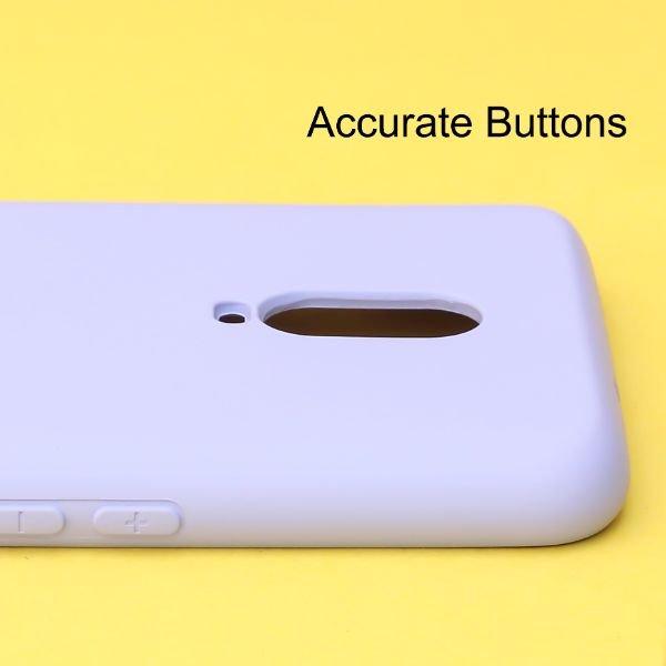 Purple Original Camera Safe Silicone case for Oneplus 7 - The Hatke