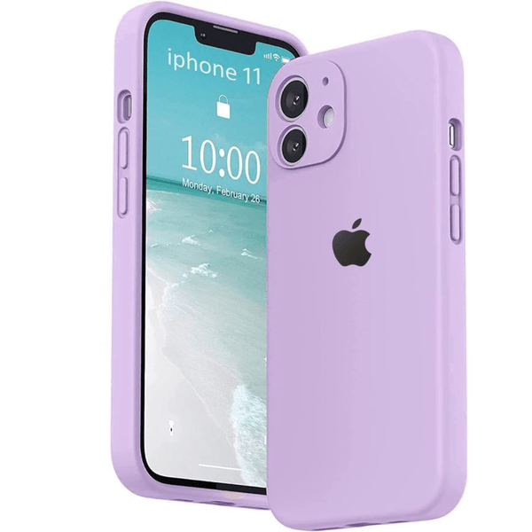 Purple Original Camera Silicone case for Apple iphone 12 Mini - The Hatke