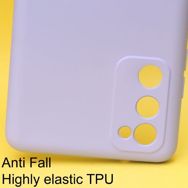 Purple Original Camera Silicone case for Samsung S20 FE - The Hatke