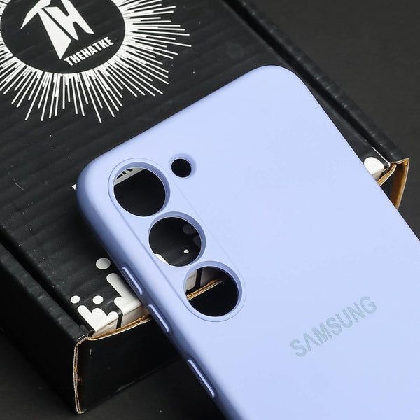 Purple Original Camera Silicone case for Samsung S21 FE - The Hatke