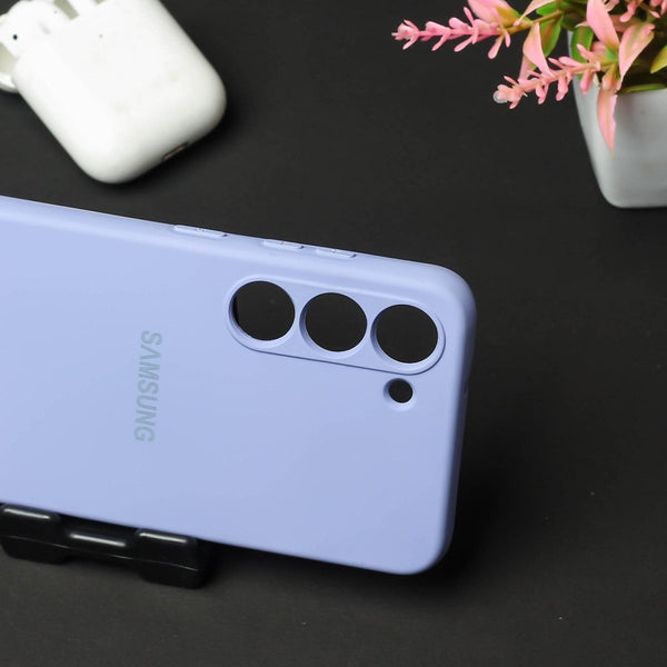 Purple Original Camera Silicone case for Samsung S21 FE - The Hatke