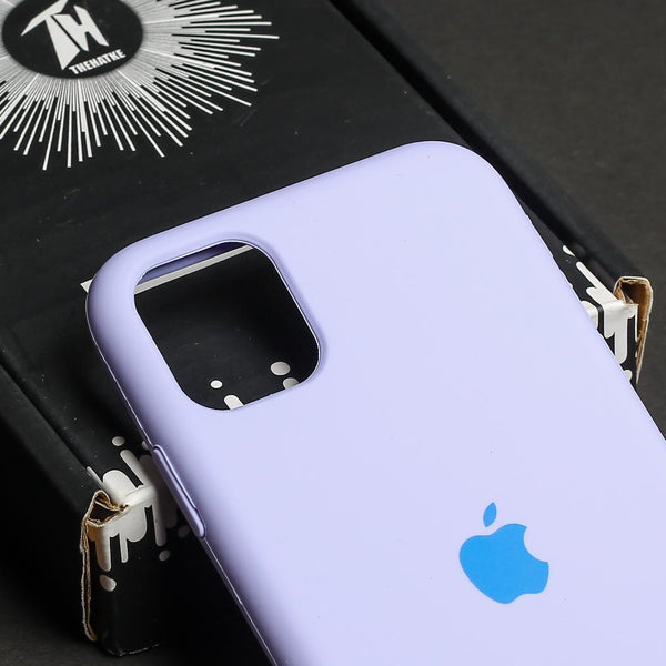 Purple Original Silicone case for Apple iphone 11 - The Hatke