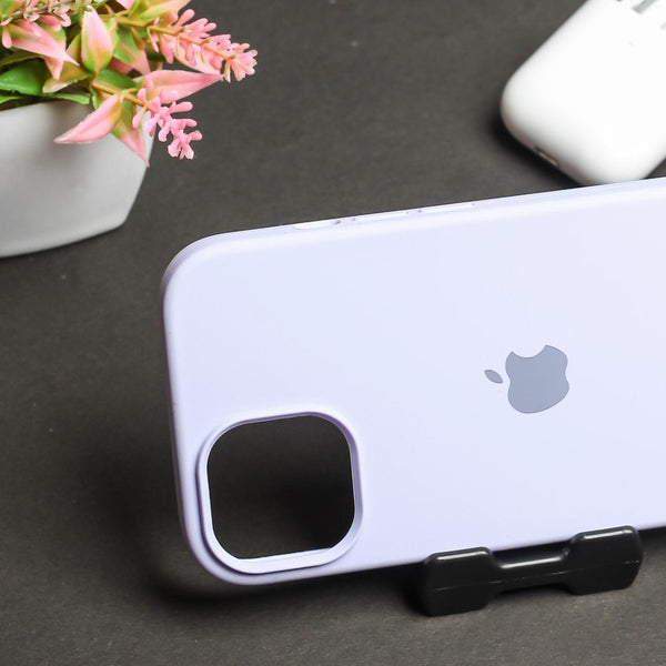 Purple Original Silicone case for Apple iphone 15 - The Hatke