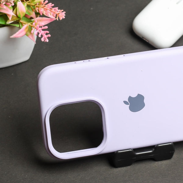 Purple Original Silicone case for Apple iphone 15 Pro - The Hatke