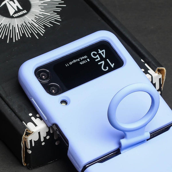 Purple Original Silicone case for Samsung Galaxy Z FLIP 4 - The Hatke