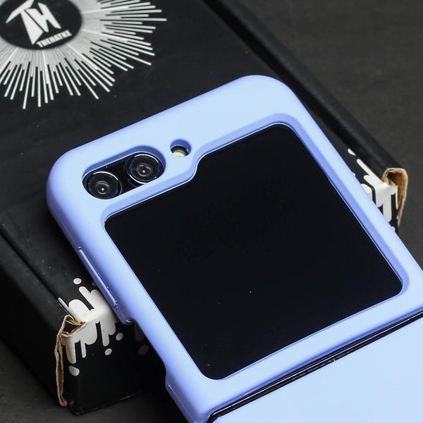 Purple Original Silicone case for Samsung Galaxy Z FLIP 5 - The Hatke