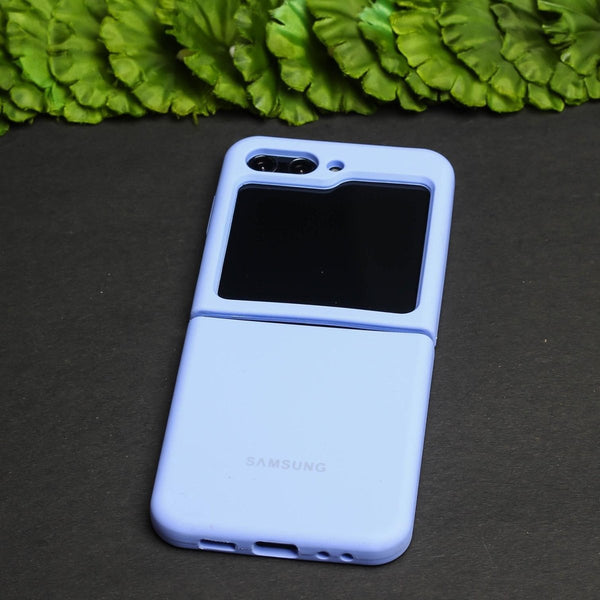 Purple Original Silicone case for Samsung Galaxy Z FLIP 5 - The Hatke