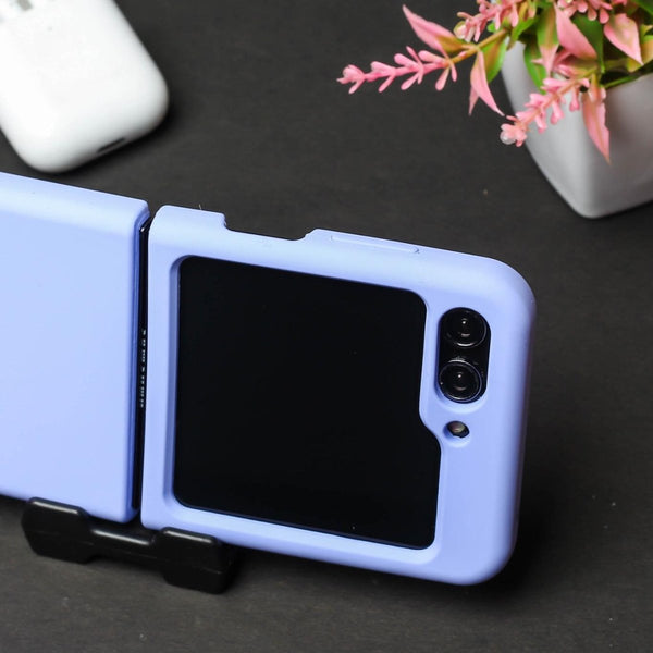 Purple Original Silicone case for Samsung Galaxy Z FLIP 5 - The Hatke