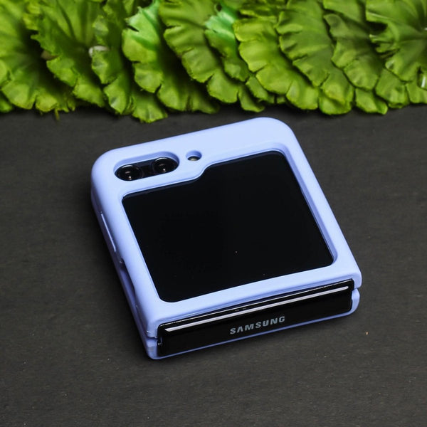 Purple Original Silicone case for Samsung Galaxy Z FLIP 5 - The Hatke