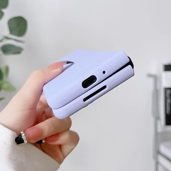 Purple Original Silicone case for Samsung Z Fold 3 5G - The Hatke
