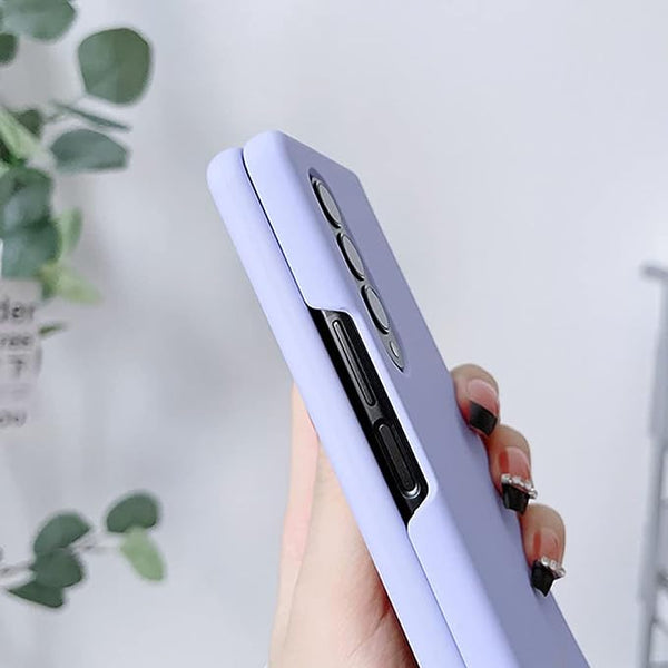 Purple Original Silicone case for Samsung Z Fold 3 5G - The Hatke