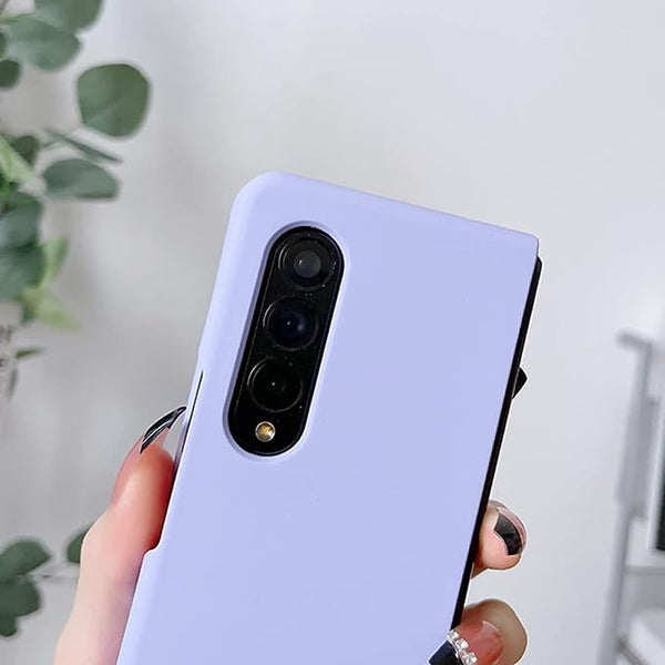 Purple Original Silicone case for Samsung Z Fold 3 5G - The Hatke