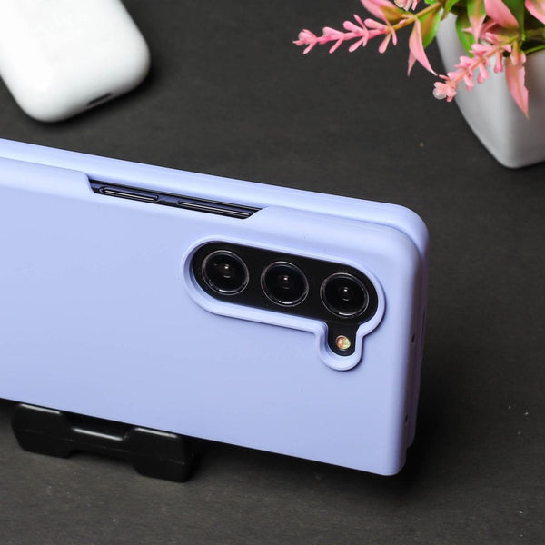 Purple Original Silicone case for Samsung Z Fold 5 5G - The Hatke