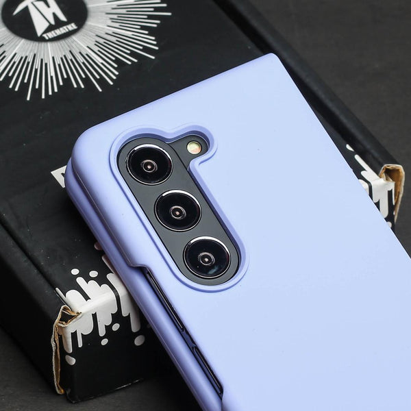Purple Original Silicone case for Samsung Z Fold 5 5G - The Hatke