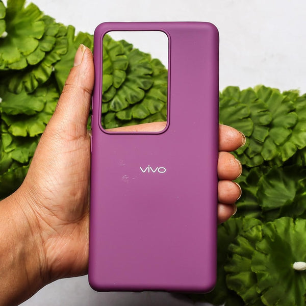 Purple Original Silicone case for Vivo V29 5G - The Hatke