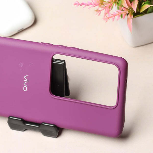 Purple Original Silicone case for Vivo V29 5G - The Hatke