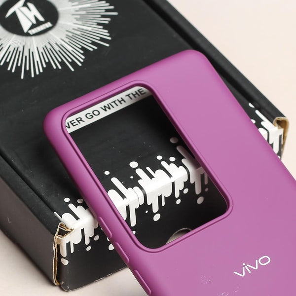 Purple Original Silicone case for Vivo V29 5G - The Hatke