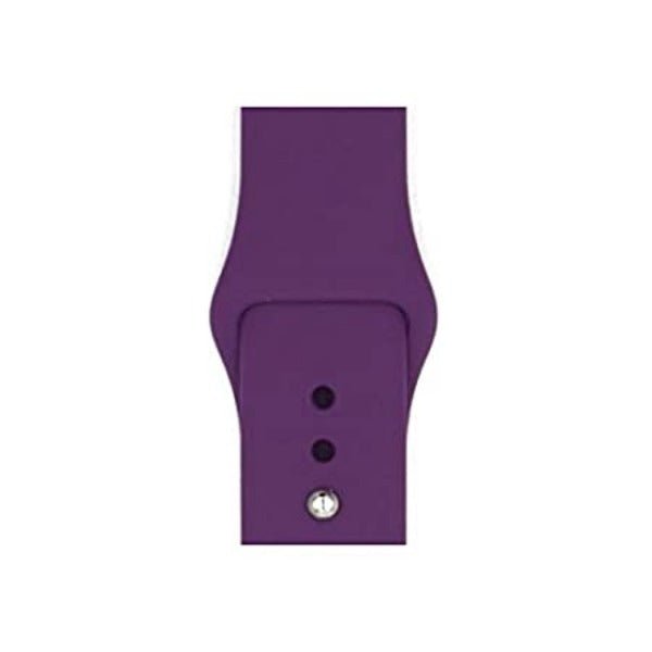 Purple Plain Silicone Strap For Watch Series 7 (42mm/44mm/45mm/46mm/49mm) - The Hatke