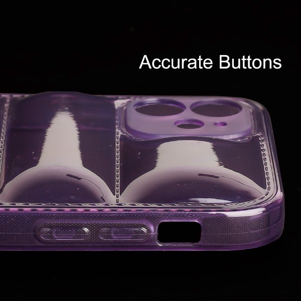 Purple Puffon silicone case for Apple iPhone 11 - The Hatke
