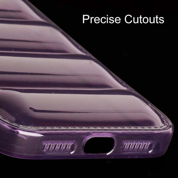 Purple Puffon silicone case for Apple iPhone 11 - The Hatke