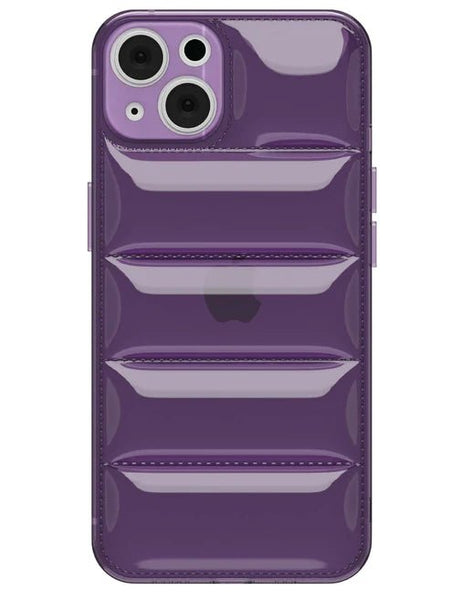 Purple Puffon silicone case for Apple iPhone 14 Plus - The Hatke