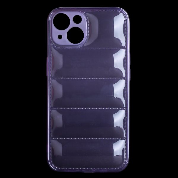 Purple Puffon silicone case for Apple iPhone 14 Plus - The Hatke