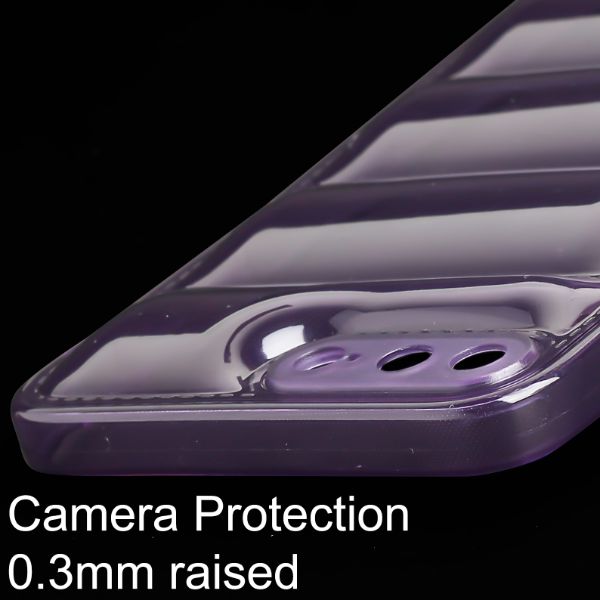 Purple Puffon silicone case for Apple iPhone 7 Plus - The Hatke