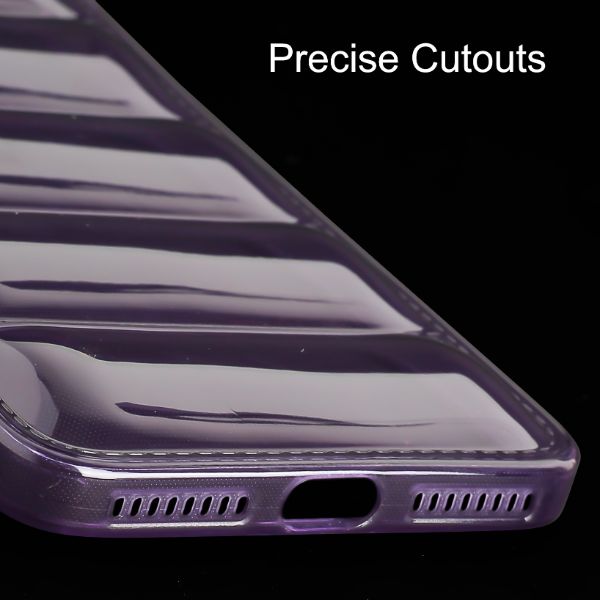 Purple Puffon silicone case for Apple iPhone 7 Plus - The Hatke