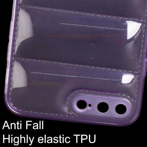 Purple Puffon silicone case for Apple iPhone 7 Plus - The Hatke