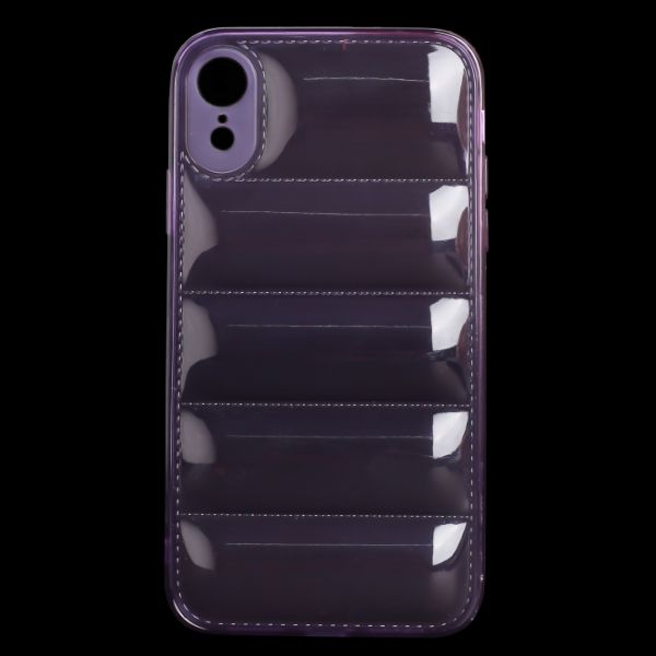 Purple Puffon silicone case for Apple iPhone Xr - The Hatke