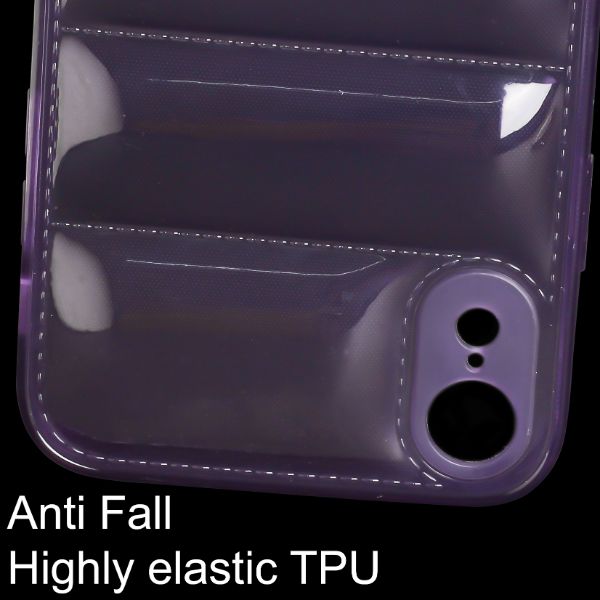 Purple Puffon silicone case for Apple iPhone Xr - The Hatke