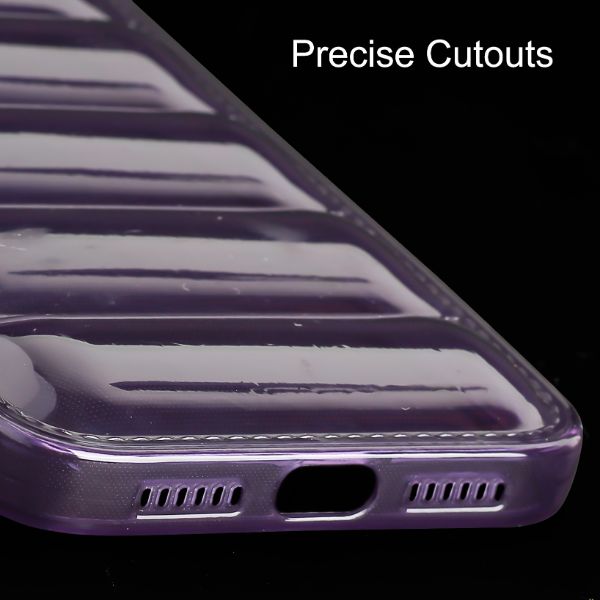 Purple Puffon silicone case for Apple iPhone Xr - The Hatke