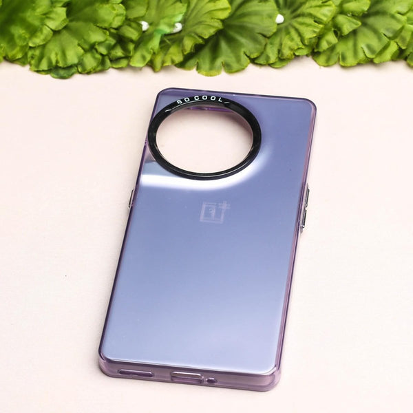 Purple Rgiem Slim Slicone Non-Yellowing Protective Case for Oneplus 11R - The Hatke
