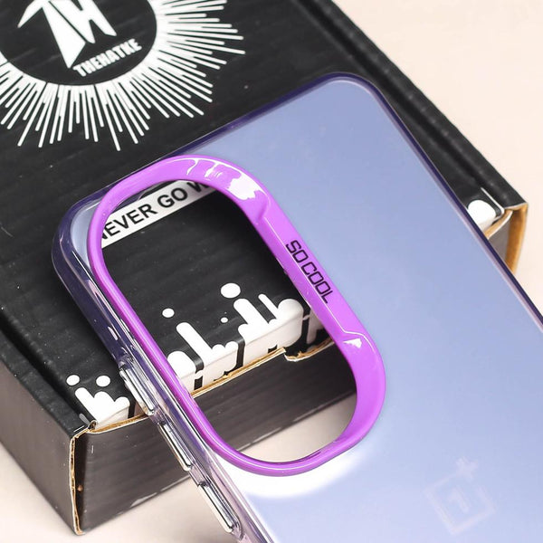 Purple Rgiem Slim Slicone Non-Yellowing Protective Case for Oneplus Nord CE 3 LITE - The Hatke