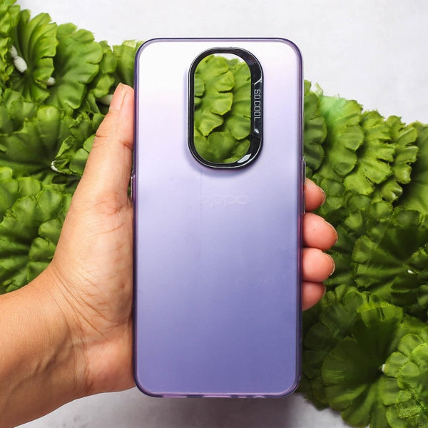 Purple Rgiem Slim Slicone Non-Yellowing Protective Case for Oppo A5 2020 - The Hatke