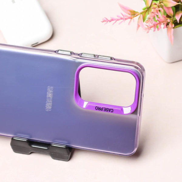 Purple Rgiem Slim Slicone Non-Yellowing Protective Case for Samsung S23 Fe - The Hatke