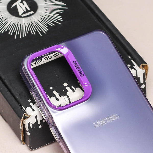 Purple Rgiem Slim Slicone Non-Yellowing Protective Case for Samsung S23 Fe - The Hatke