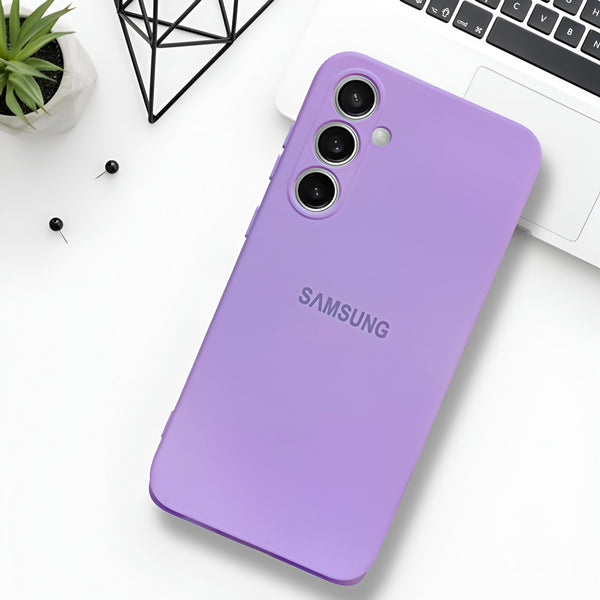 Purple Original Camera Safe Silicone case for Samsung S25