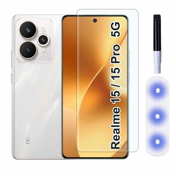 Premium UV Tempered Glass Screen Protector For Realme 15 pro