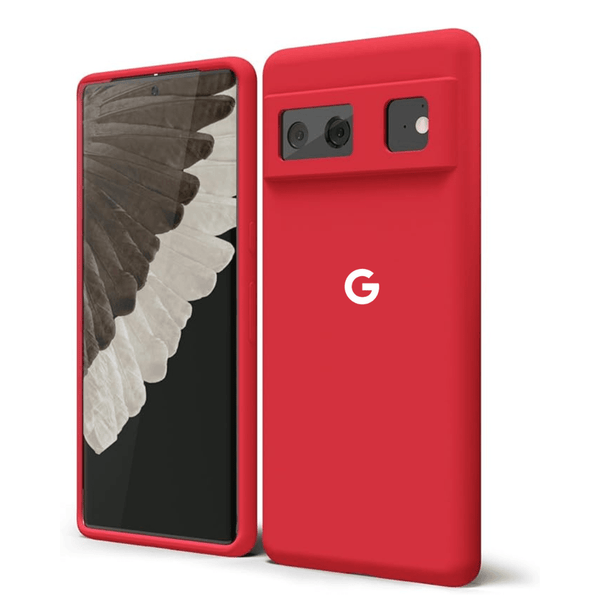 Red Camera Original Silicone case for Google Pixel 6 - The Hatke
