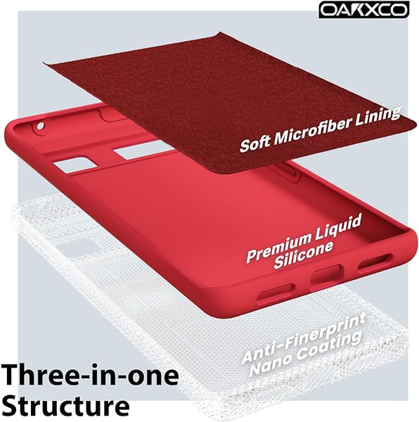 Red Camera Original Silicone case for Google Pixel 6 - The Hatke