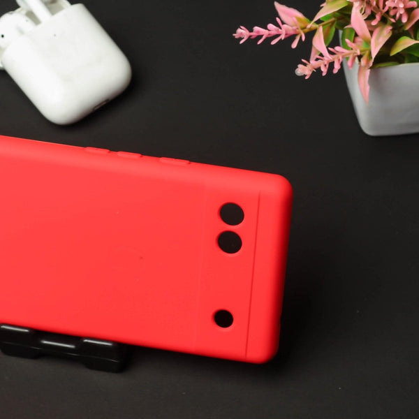 Red Camera Original Silicone case for Google Pixel 6A - The Hatke