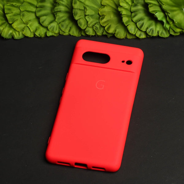 Red Camera Original Silicone case for Google Pixel 7 - The Hatke