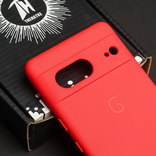 Red Camera Original Silicone case for Google Pixel 7 - The Hatke