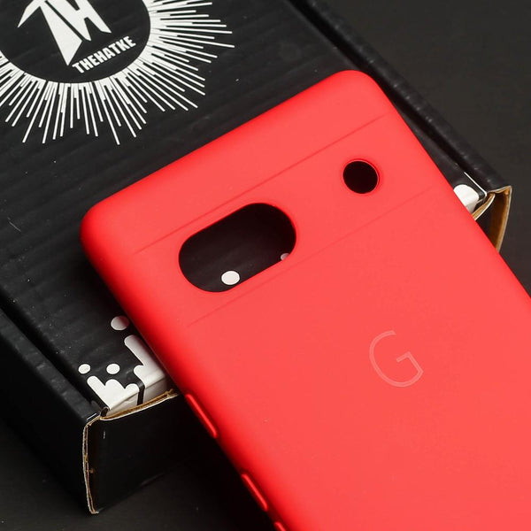 Red Camera Original Silicone case for Google Pixel 7A - The Hatke