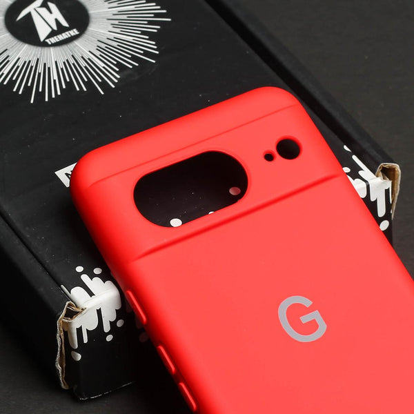 Red Camera Original Silicone case for Google Pixel 8 - The Hatke