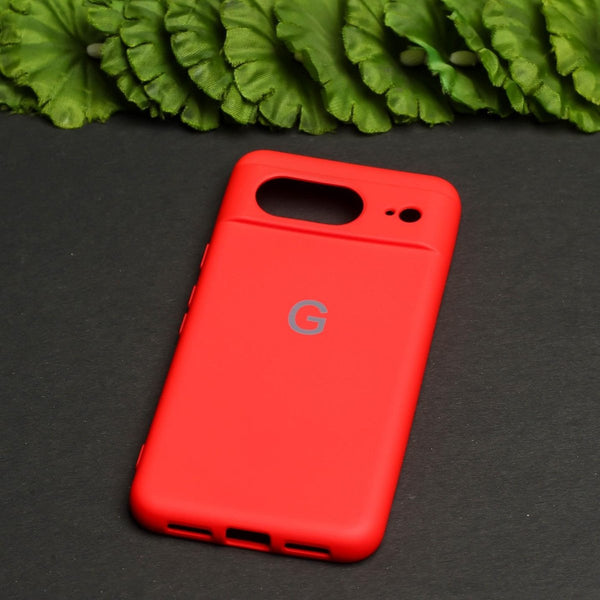 Red Camera Original Silicone case for Google Pixel 8 - The Hatke