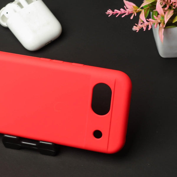 Red Camera Original Silicone case for Google Pixel 8a - The Hatke