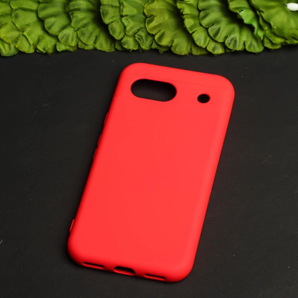 Red Camera Original Silicone case for Google Pixel 8a - The Hatke