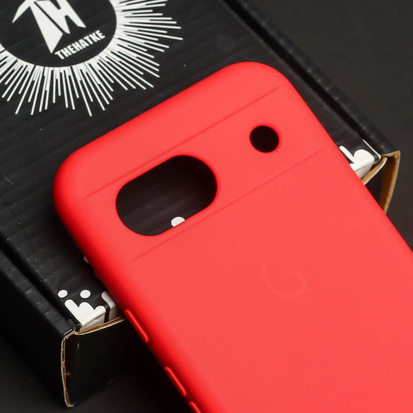 Red Camera Original Silicone case for Google Pixel 8a - The Hatke